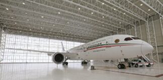 Avión presidencial entra a mantenimiento, previo al viaje a Japón