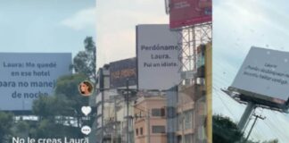 ¿Publicidad o arrepentimiento? anuncios publicitarios aparecen en la Ciudad de México buscando y pidiendo perdón a Laura ¿Publicidad o arrepentimiento? anuncios publicitarios aparecen en la Ciudad de México buscando y pidiendo perdón a Laura