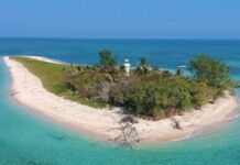Viaje en autobús a la hermosa isla de Veracruz con playas de arena blanca